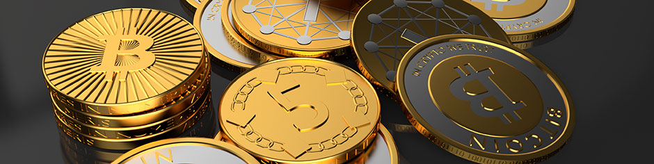 Un tas de bitcoin